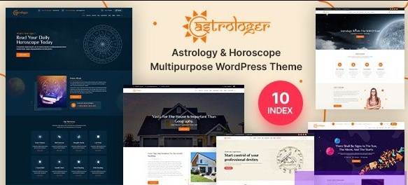 Astrologer Horoscope and Astrology WordPress Theme
