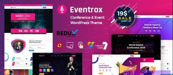 Eventrox Conference and Event WordPress Theme