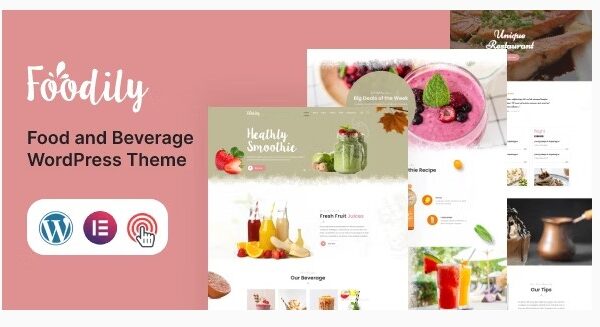 Foodily - Food and Beverage WordPress Theme