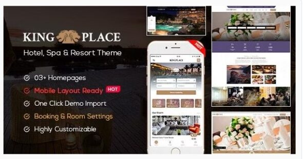 KingPlace - Hotel Booking, Spa & Resort WordPress Theme