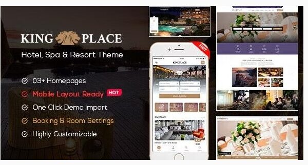 KingPlace - Hotel Booking, Spa & Resort WordPress Theme