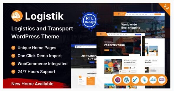 Logistik – Transport & Logistics WordPress Theme