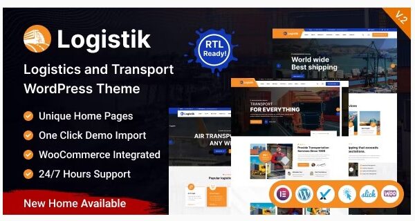 Logistik – Transport & Logistics WordPress Theme