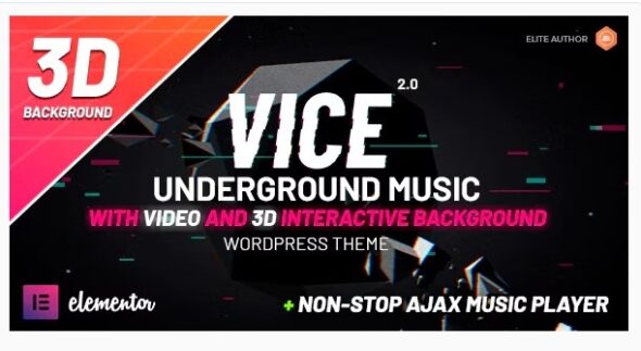 Vice Underground Music Elementor WordPress Theme