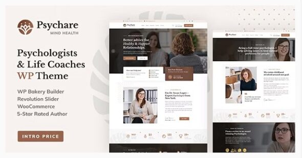 Psychare - WordPress Theme for Psychologists & Life Coaches