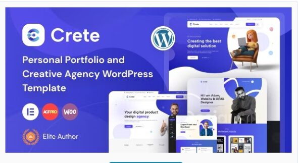 Crete - Personal Portfolio and Creative Agency WordPress Theme