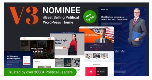 Nominee - Political WordPress Theme for Candidate