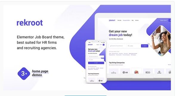 Rekroot - Recruitment Agency Elementor WordPress Theme