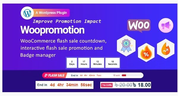 Woopromotion - WooCommerce product promotion sale countdown and Badge Manager