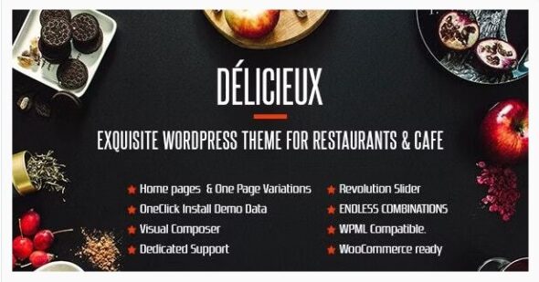 Delicieux Creative Restaurant WordPress Theme