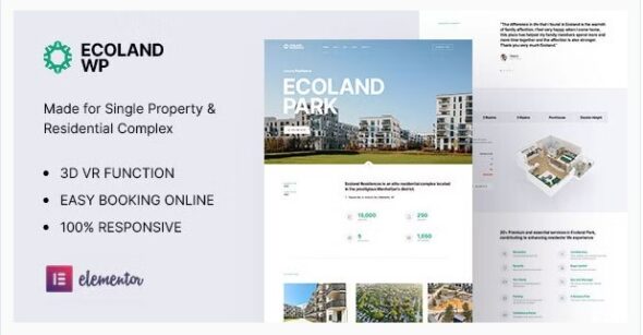 Ecoland - Single Property WordPress Theme