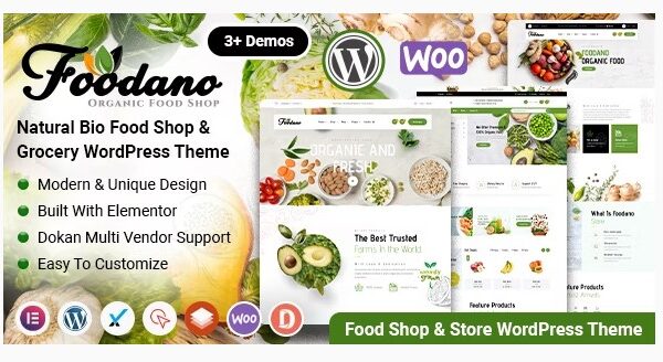 Foodano - Natural Food Shop WordPress Theme