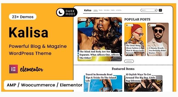 Kalisa Blog & Magazine WordPress Theme
