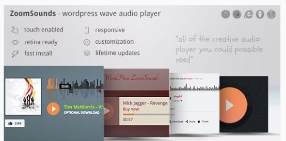 ZoomSounds - WordPress Wave Audio Player with Playlist