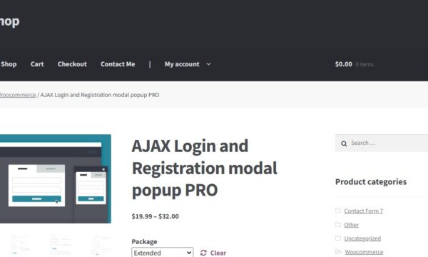 AJAX Login and Registration Modal Popup Pro