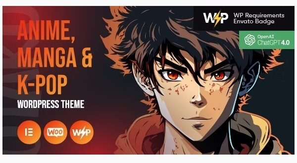 Otaku - Anime, Manga & K-Pop WordPress Theme