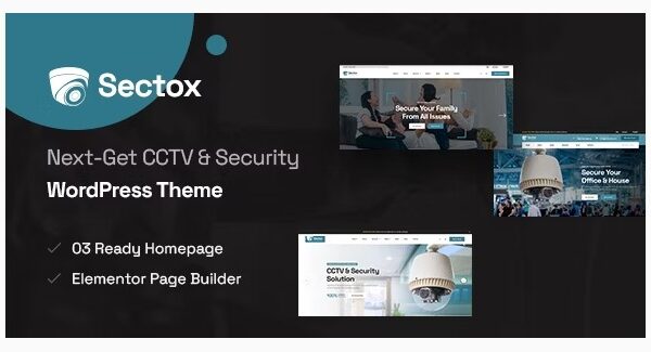 Sectox - CCTV & Security WordPress Theme