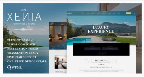 Hotel Xenia - Resort & Booking WordPress Theme