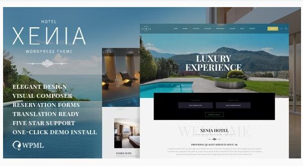 Hotel Xenia - Resort & Booking WordPress Theme