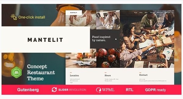 Mantelit - Food Delivery & Restaurant WordPress Theme