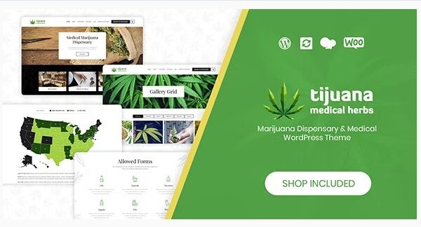 Tijuana - Marijuana Dispensary & Medical WordPress Theme