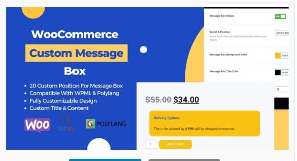 WooCommerce Product Page Custom Message Box