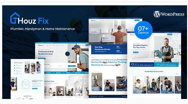 HouzFix - Plumber, Handyman Services WordPress Theme