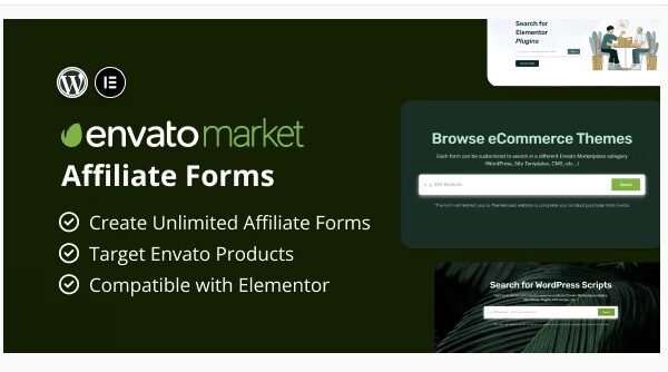 Envato Market Affiliate Forms for Elementor