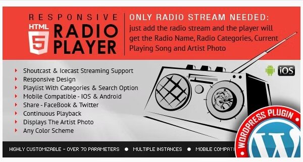 Radio Player Shoutcast & Icecast