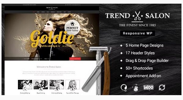 Trend Salon WordPress Theme