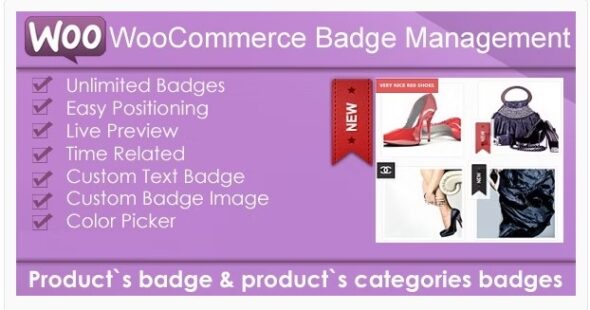 WooCommerce Products Badge Management