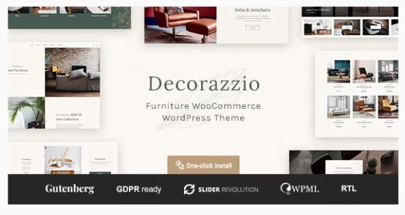 Decorazzio - Interior Design and Furniture Store WordPress Theme