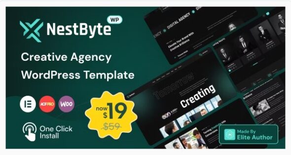 Nestbyte- Creative Agency and Startup WordPress Theme