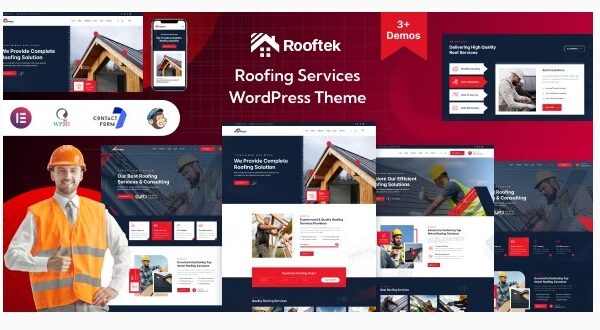 Rooftek - Roofing Services WordPress Theme
