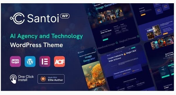 Santoi - AI Agency and Technology WordPress Theme