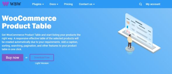 WoobeWoo WooCommerce Product Table Pro