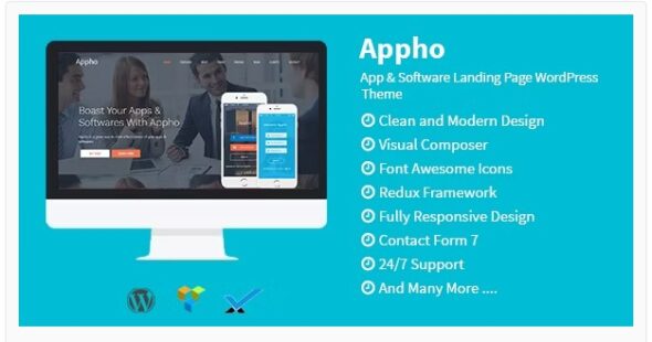 Appho - App & Software Landing Page WordPress Theme