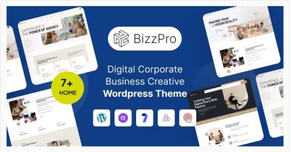 Bizzpro – Digital Corporate Business Creative WordPress Theme Multipurpose