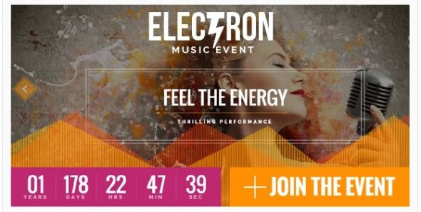 Electron - Event Concert & Christmas New Year Conference Theme