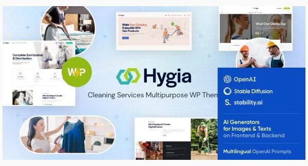 Hygia - Cleaning Services Multipurpose WordPress Theme