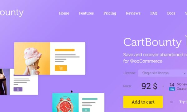 CartBounty Pro Save and recover abandoned carts for WooCommerce