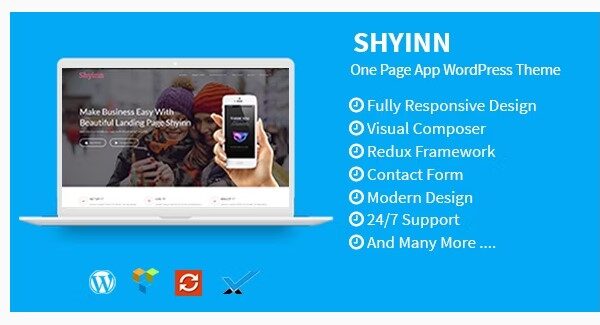 Shyinn - One Page App WordPress Theme