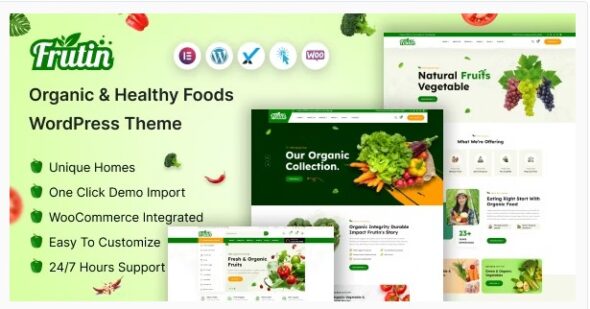 Frutin - Organic & Healthy Food WordPress Theme