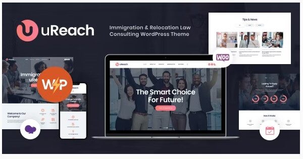 uReach Immigration & Relocation Consulting WordPress Theme