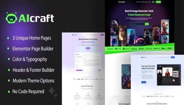 AIcraft – AI Application & Generator WordPress