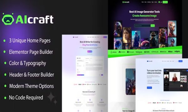 AIcraft – AI Application & Generator WordPress