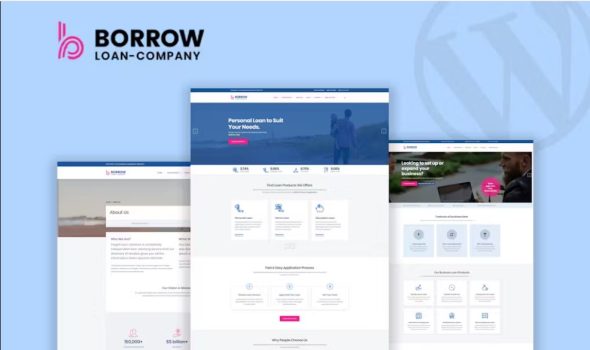 Borrow – Loan Company Responsive WordPress Theme