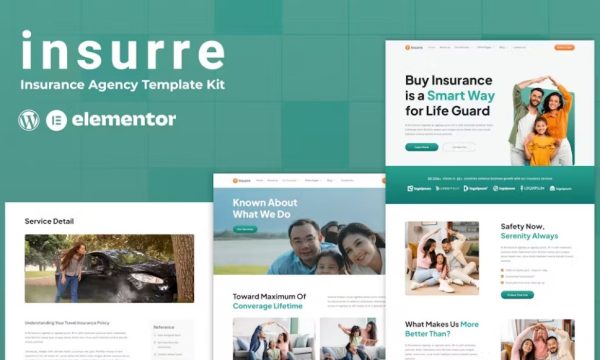 Insurre – Insurance Agency Elementor Template Kit