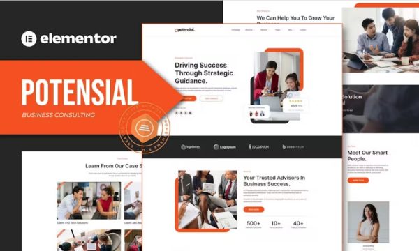 Potensial – Business Consulting Elementor Template Kit