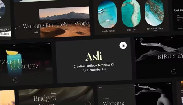 Asli – Creative Portfolio Elementor Pro Template Kit